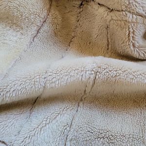 Lamb sherling and leather winter coat. Vintage and worn once. Fits Large size.